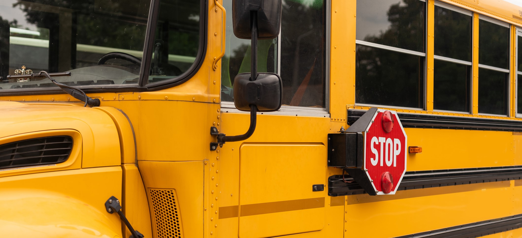 side view of school bus