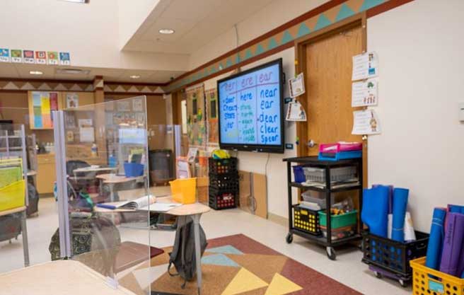 classroom at Bread Springs Day School