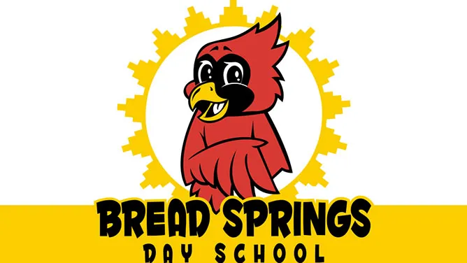 Bread Springs Day School news banner with logo