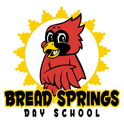 Bread Springs Day School mascot - red cardinal